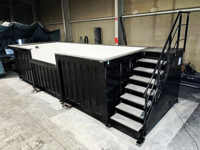 Contenedor piscina de 6m negro